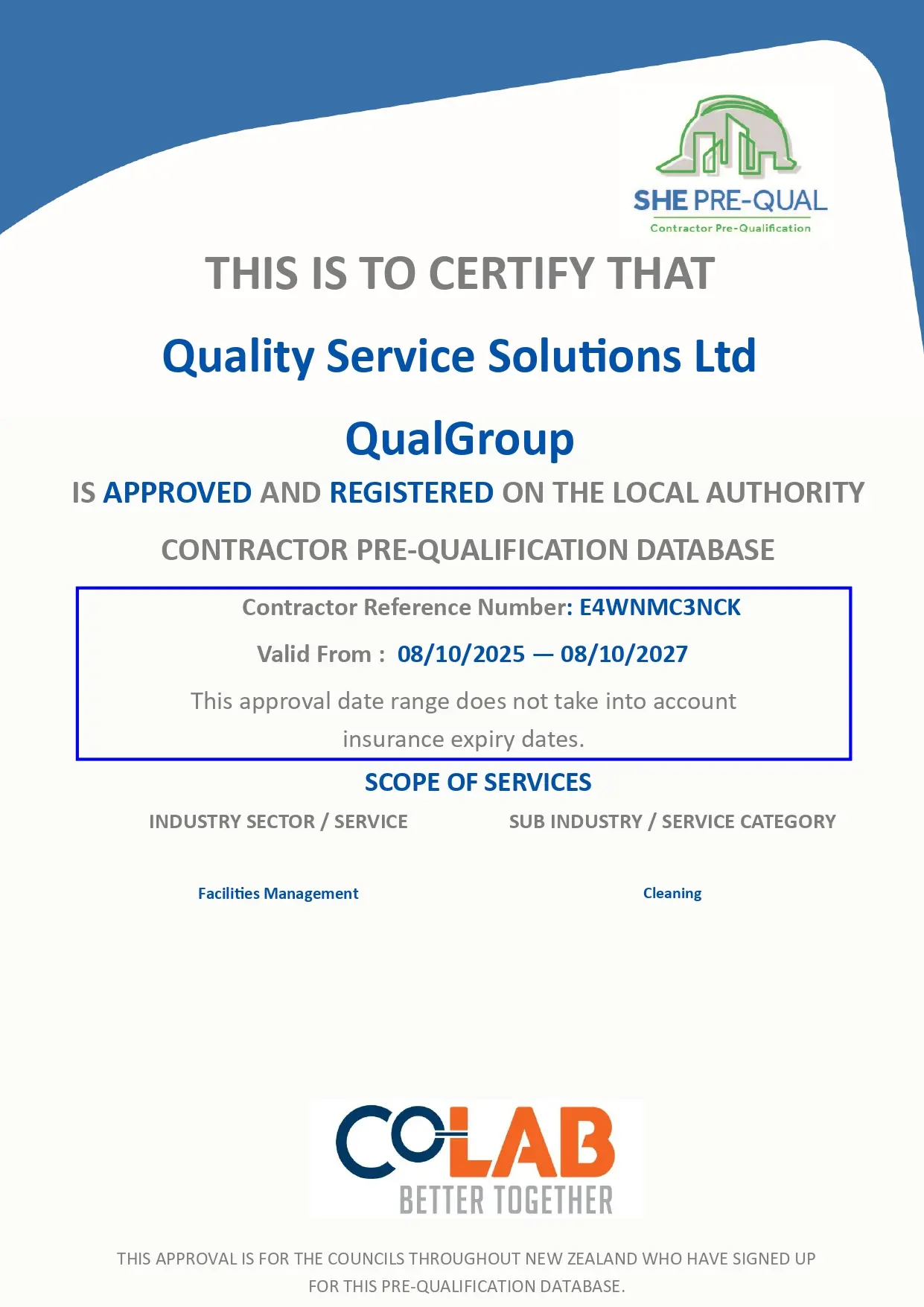 QualGroup- Compliance Certificate SHE Pre-Qual (ID 10911)_page-0001